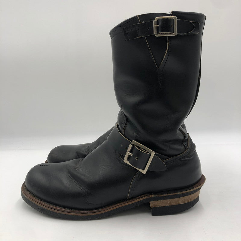 【中古品】【メンズ/レディース】 RED WING レッドウィング ENGINEER BOOTS PT91 エンジニア ブーツ 靴 USA製 164-251019-ks-09-tei サイズ：9D カラー：ブラック 万代Net店