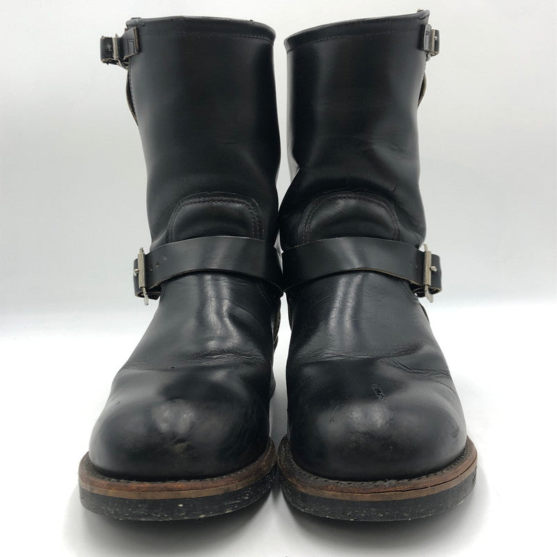 【中古品】【メンズ/レディース】 RED WING レッドウィング ENGINEER BOOTS PT91 エンジニア ブーツ 靴 USA製 164-251019-ks-09-tei サイズ：9D カラー：ブラック 万代Net店