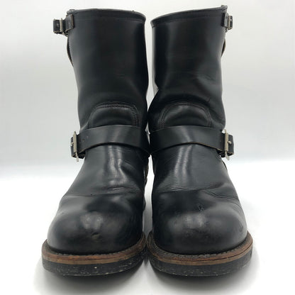 【中古品】【メンズ/レディース】 RED WING レッドウィング ENGINEER BOOTS PT91 エンジニア ブーツ 靴 USA製 164-251019-ks-09-tei サイズ：9D カラー：ブラック 万代Net店
