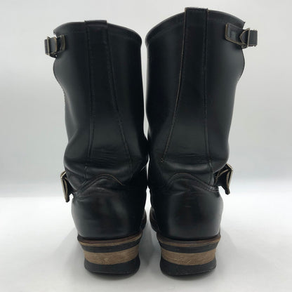 【中古品】【メンズ/レディース】 RED WING レッドウィング ENGINEER BOOTS PT91 エンジニア ブーツ 靴 USA製 164-251019-ks-09-tei サイズ：9D カラー：ブラック 万代Net店