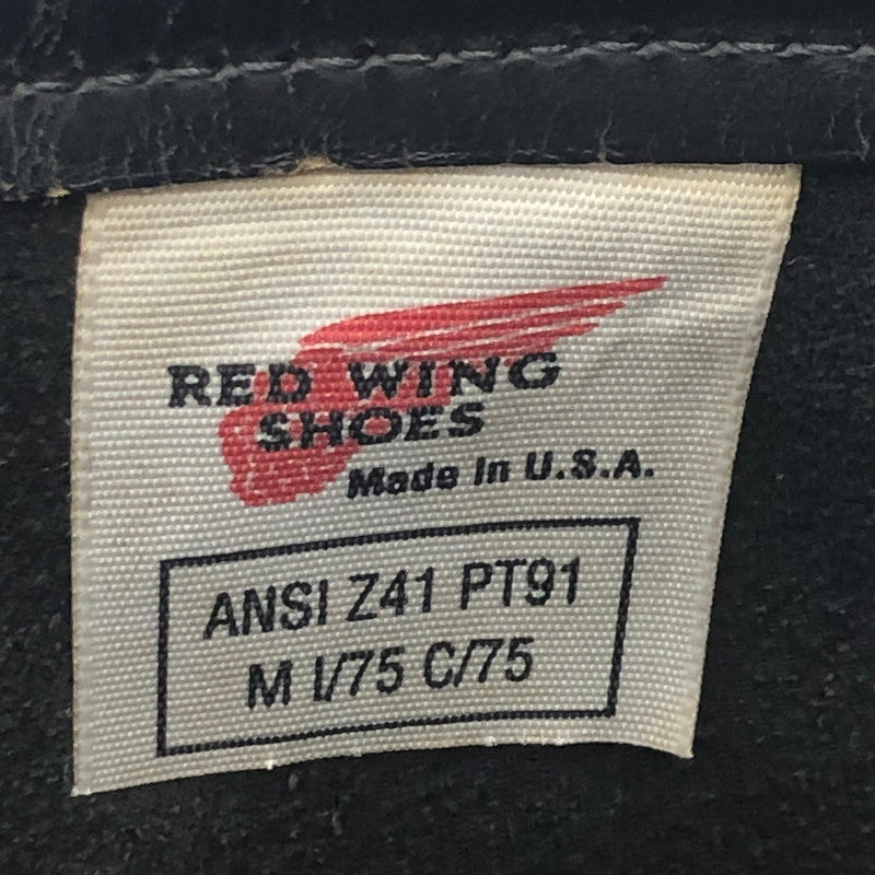 【中古品】【メンズ/レディース】 RED WING レッドウィング ENGINEER BOOTS PT91 エンジニア ブーツ 靴 USA製 164-251019-ks-09-tei サイズ：9D カラー：ブラック 万代Net店