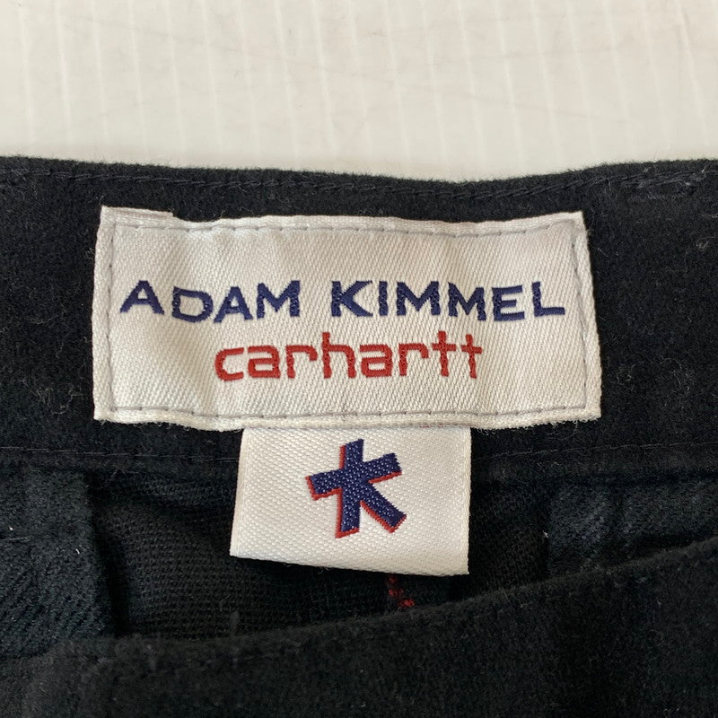 【中古品】【メンズ】 Carhartt カーハート × ADAM KIMMEL アダムキメル 別注 コラボ MOLESKIN PANTS モールスキン パンツ ボトムス 156-260124-yy-26-tei サイズ：XS カラー：ブラック 万代Net店