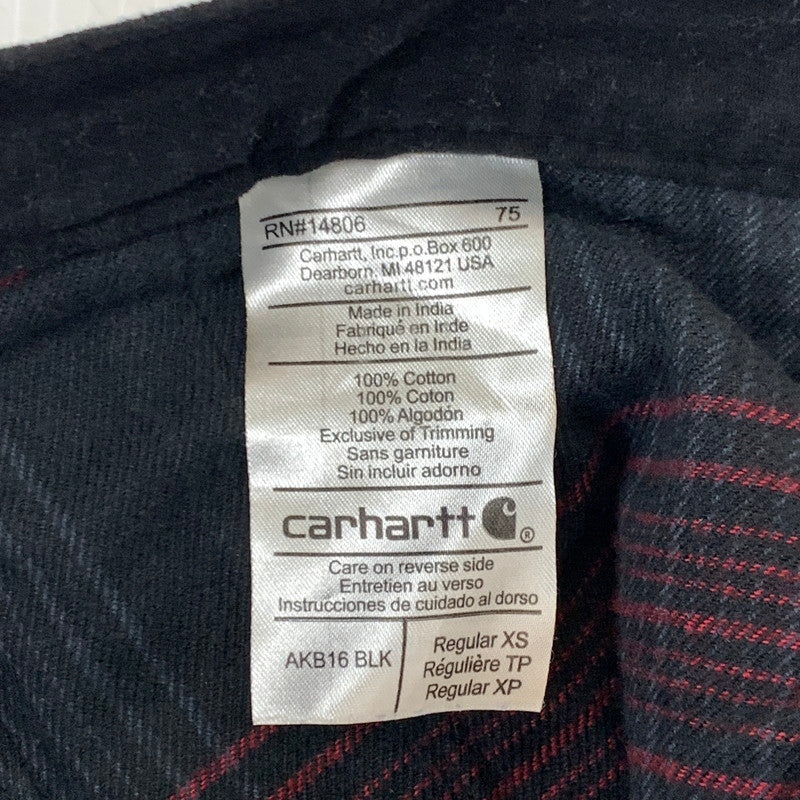 【中古品】【メンズ】 Carhartt カーハート × ADAM KIMMEL アダムキメル 別注 コラボ MOLESKIN PANTS モールスキン パンツ ボトムス 156-260124-yy-26-tei サイズ：XS カラー：ブラック 万代Net店