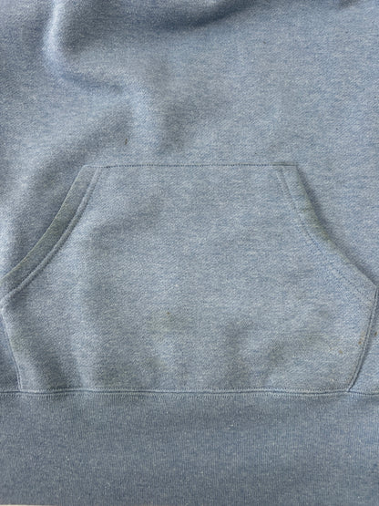 【中古品】【メンズ】 DESCENDANT ディセンダント PRINT LOGO HOODEI プリント ロゴ プルオーバーパーカー 142-260921-AS-3-hon サイズ：1 カラー：ブルー 万代Net店