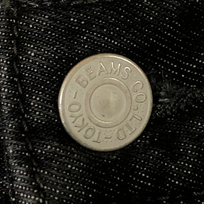 【中古品】【メンズ】 BEAMS ビームス 5POCKET SHORT WIDE DENIM PANTS 38-21-0040-791 5ポケット ショート ワイド デニムパンツ ボトムス ハーフパンツ 158-251125-yo-26-tei サイズ：M カラー：ブラック 万代Net店