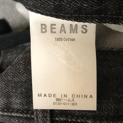 【中古品】【メンズ】 BEAMS ビームス 5POCKET SHORT WIDE DENIM PANTS 38-21-0040-791 5ポケット ショート ワイド デニムパンツ ボトムス ハーフパンツ 158-251125-yo-26-tei サイズ：M カラー：ブラック 万代Net店