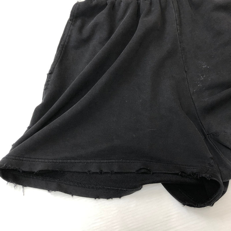 【現状渡し品】【メンズ】 BALENCIAGA バレンシアガ 24SS BURNING UNITY SWEAT SHORTS 676137 バーニング ユニティ スウェットショーツ ボトムス ハーフパンツ ショートパンツ 152-250922-KS-23-tei サイズ：XS カラー：ブラック 万代Net店