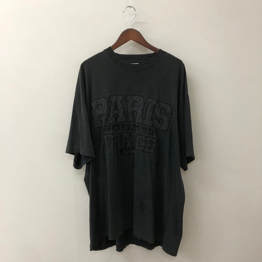 【中古品】【メンズ】 VETEMENTS ヴェトモン PARIS XXXL S/S T-SHIRT パリ ショートスリーブ Tシャツ トップス 半袖 141-250920-ts-10-tei サイズ：XS カラー：ブラック 万代Net店