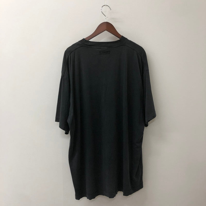 【中古品】【メンズ】 VETEMENTS ヴェトモン PARIS XXXL S/S T-SHIRT パリ ショートスリーブ Tシャツ トップス 半袖 141-250920-ts-10-tei サイズ：XS カラー：ブラック 万代Net店