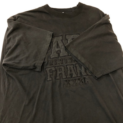 【中古品】【メンズ】 VETEMENTS ヴェトモン PARIS XXXL S/S T-SHIRT パリ ショートスリーブ Tシャツ トップス 半袖 141-250920-ts-10-tei サイズ：XS カラー：ブラック 万代Net店