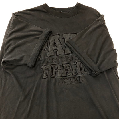 【中古品】【メンズ】 VETEMENTS ヴェトモン PARIS XXXL S/S T-SHIRT パリ ショートスリーブ Tシャツ トップス 半袖 141-250920-ts-10-tei サイズ：XS カラー：ブラック 万代Net店