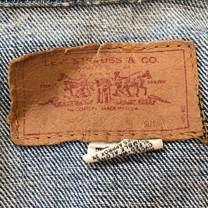 【現状渡し品】【メンズ】 Levi's リーバイス 3RD TYPE BIG E DENIM JACKET 70505 サードタイプ デニムジャケット ライトアウター USA製 145-250926-KS-13-tei サイズ：40 カラー：インディゴ 万代Net店