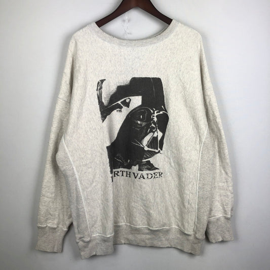 【中古品】【メンズ】 BOWWOW バウワウ 25SS DARTH VADER SWEAT ダースベイダー スウェット 長袖 トップス トレーナー 140-250929-yo-01-fuz サイズ：XL カラー：グレー 万代Net店