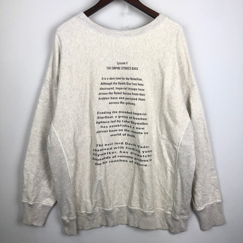 【中古品】【メンズ】 BOWWOW バウワウ 25SS DARTH VADER SWEAT ダースベイダー スウェット 長袖 トップス トレーナー 140-250929-yo-01-fuz サイズ：XL カラー：グレー 万代Net店