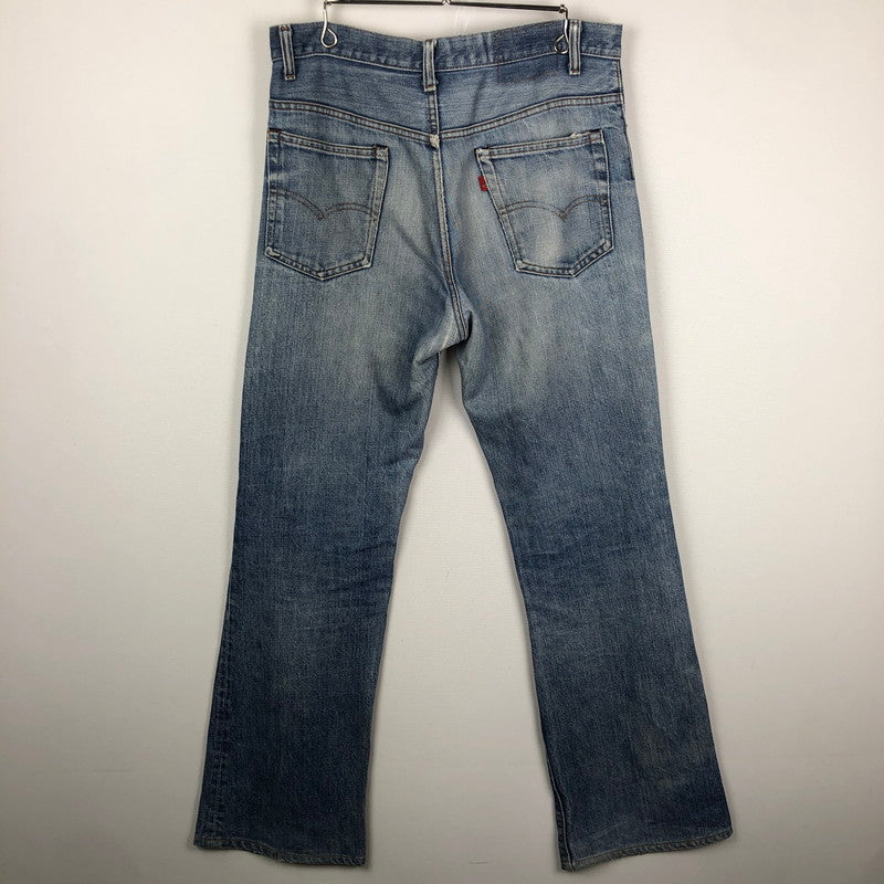 【現状渡し品】【メンズ】 Levi's リーバイス 70's 517 TALON DENIM PANTS 517-0217 VINTAGE 70年代 517 タロン デニムパンツ ボトムス ブーツカット ジーンズ ボタン裏 刻印8 ヴィンテージ 156-251005-ts-18-tei サイズ：34 カラー：インディゴ 万代Net店