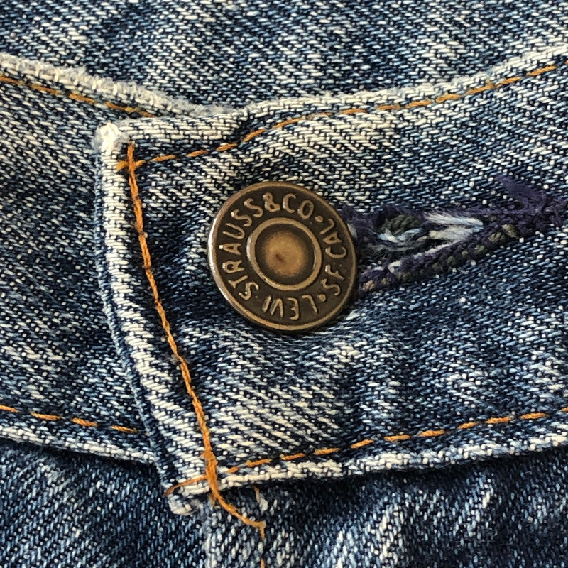 【現状渡し品】【メンズ】 Levi's リーバイス 70's 517 TALON DENIM PANTS 517-0217 VINTAGE 70年代 517 タロン デニムパンツ ボトムス ブーツカット ジーンズ ボタン裏 刻印8 ヴィンテージ 156-251005-ts-18-tei サイズ：34 カラー：インディゴ 万代Net店