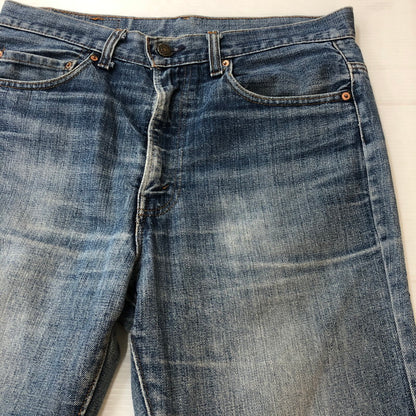 【現状渡し品】【メンズ】 Levi's リーバイス 70's 517 TALON DENIM PANTS 517-0217 VINTAGE 70年代 517 タロン デニムパンツ ボトムス ブーツカット ジーンズ ボタン裏 刻印8 ヴィンテージ 156-251005-ts-18-tei サイズ：34 カラー：インディゴ 万代Net店