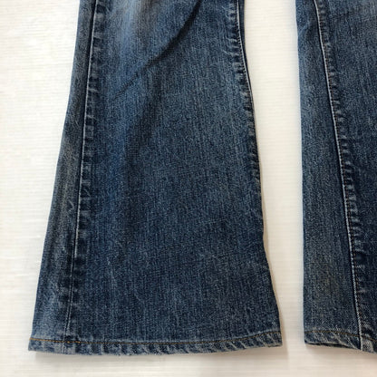 【現状渡し品】【メンズ】 Levi's リーバイス 70's 517 TALON DENIM PANTS 517-0217 VINTAGE 70年代 517 タロン デニムパンツ ボトムス ブーツカット ジーンズ ボタン裏 刻印8 ヴィンテージ 156-251005-ts-18-tei サイズ：34 カラー：インディゴ 万代Net店