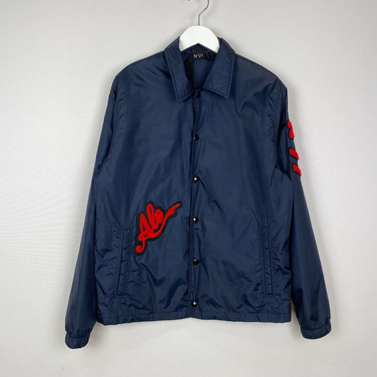 【中古品】【レディース】 N°21 ヌメロ ヴェントゥーノ COACH JACKET コーチ ジャケット ライトアウター 170-251205-yo-01-tei サイズ：M カラー：ネイビー 万代Net店