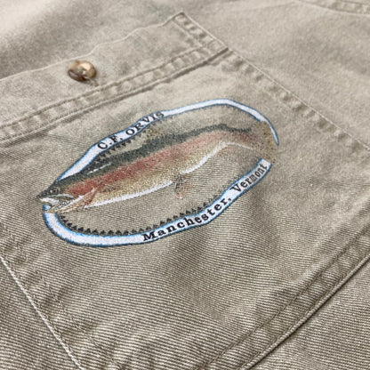 【中古品】【メンズ】 ORVIS オービス 90’s L/S SHIRT 90年代 ロングスリーブ シャツ 長袖 トップス 144-260715-sa-02-tei サイズ：L カラー：カーキ系 万代Net店