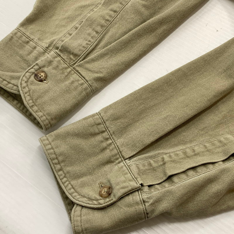 【中古品】【メンズ】 ORVIS オービス 90’s L/S SHIRT 90年代 ロングスリーブ シャツ 長袖 トップス 144-260715-sa-02-tei サイズ：L カラー：カーキ系 万代Net店
