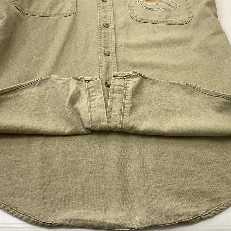 【中古品】【メンズ】 ORVIS オービス 90’s L/S SHIRT 90年代 ロングスリーブ シャツ 長袖 トップス 144-260715-sa-02-tei サイズ：L カラー：カーキ系 万代Net店