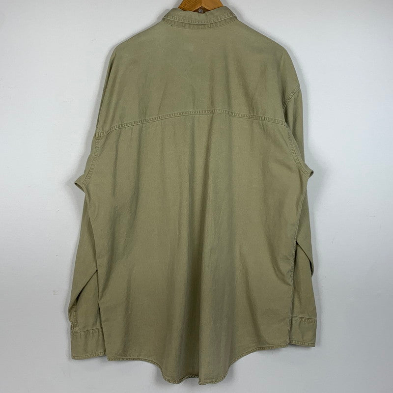 【中古品】【メンズ】 ORVIS オービス 90’s L/S SHIRT 90年代 ロングスリーブ シャツ 長袖 トップス 144-260715-sa-02-tei サイズ：L カラー：カーキ系 万代Net店