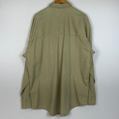 【中古品】【メンズ】 ORVIS オービス 90’s L/S SHIRT 90年代 ロングスリーブ シャツ 長袖 トップス 144-260715-sa-02-tei サイズ：L カラー：カーキ系 万代Net店