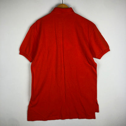 【中古品】【メンズ】 POLO RALPH LAUREN ポロ・ラルフローレン 90's L/S 2B POLO SHIRT 90年代 ロングスリーブ 2ボタン ポロシャツ 半袖 トップス 147-250929-KS-21-tei サイズ：M カラー：オレンジ 万代Net店