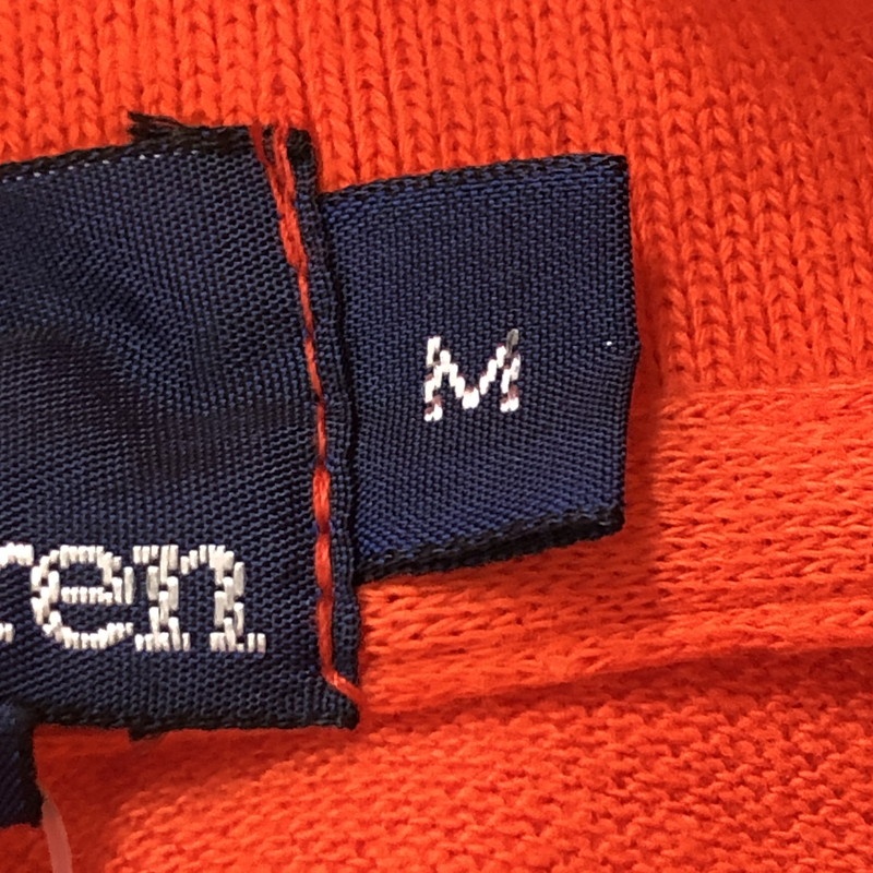 【中古品】【メンズ】 POLO RALPH LAUREN ポロ・ラルフローレン 90's L/S 2B POLO SHIRT 90年代 ロングスリーブ 2ボタン ポロシャツ 半袖 トップス 147-250929-KS-21-tei サイズ：M カラー：オレンジ 万代Net店
