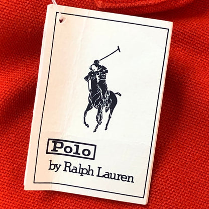 【中古品】【メンズ】 POLO RALPH LAUREN ポロ・ラルフローレン 90's L/S 2B POLO SHIRT 90年代 ロングスリーブ 2ボタン ポロシャツ 半袖 トップス 147-250929-KS-21-tei サイズ：M カラー：オレンジ 万代Net店