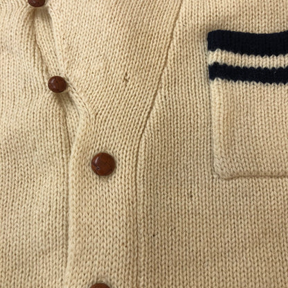 【現状渡し品】【メンズ】 POLO RALPH LAUREN ポロ・ラルフローレン SHAWL COLLAR WOOL KNIT ショールカラー ウールニット トップス セーター 147-251005-ts-13-fuz サイズ：M カラー：ホワイト 万代Net店
