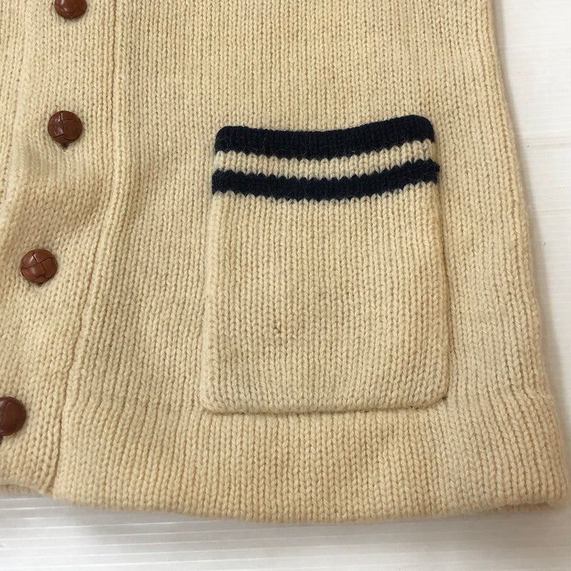 【現状渡し品】【メンズ】 POLO RALPH LAUREN ポロ・ラルフローレン SHAWL COLLAR WOOL KNIT ショールカラー ウールニット トップス セーター 147-251005-ts-13-fuz サイズ：M カラー：ホワイト 万代Net店
