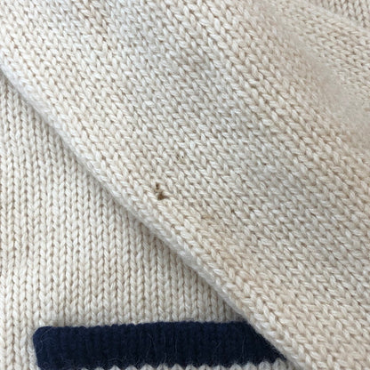 【現状渡し品】【メンズ】 POLO RALPH LAUREN ポロ・ラルフローレン SHAWL COLLAR WOOL KNIT ショールカラー ウールニット トップス セーター 147-251005-ts-13-fuz サイズ：M カラー：ホワイト 万代Net店