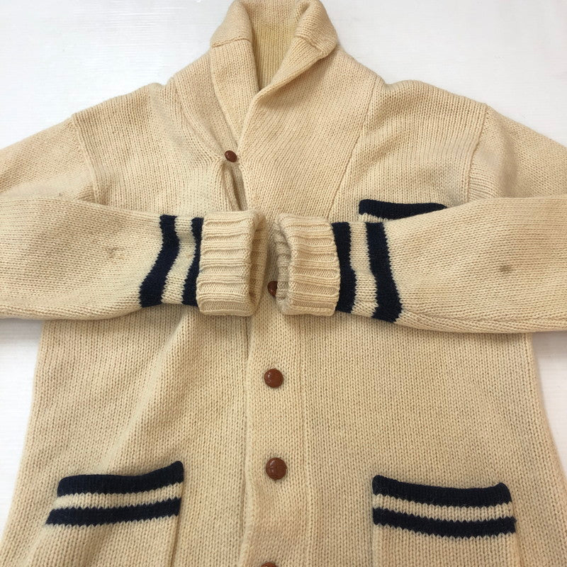 【現状渡し品】【メンズ】 POLO RALPH LAUREN ポロ・ラルフローレン SHAWL COLLAR WOOL KNIT ショールカラー ウールニット トップス セーター 147-251005-ts-13-fuz サイズ：M カラー：ホワイト 万代Net店
