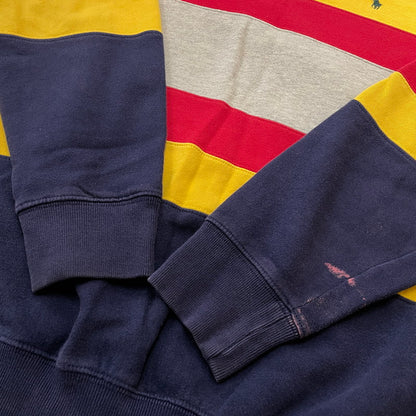 【中古品】【メンズ】 POLO RALPH LAUREN ポロ ラルフローレン 90’s BORDER SWEAT 90年代 ボーダー スウェット 長袖 トップス トレーナー 147-260720-sa-13-tei サイズ：XL カラー：マルチ 万代Net店