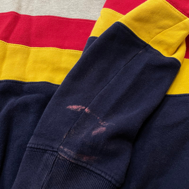 【中古品】【メンズ】 POLO RALPH LAUREN ポロ ラルフローレン 90’s BORDER SWEAT 90年代 ボーダー スウェット 長袖 トップス トレーナー 147-260720-sa-13-tei サイズ：XL カラー：マルチ 万代Net店