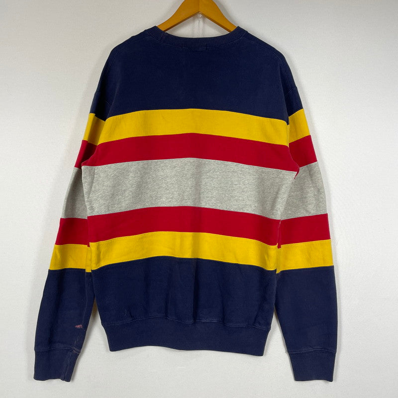 【中古品】【メンズ】 POLO RALPH LAUREN ポロ ラルフローレン 90’s BORDER SWEAT 90年代 ボーダー スウェット 長袖 トップス トレーナー 147-260720-sa-13-tei サイズ：XL カラー：マルチ 万代Net店