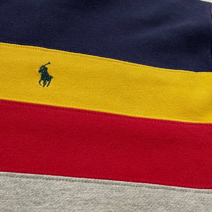 【中古品】【メンズ】 POLO RALPH LAUREN ポロ ラルフローレン 90’s BORDER SWEAT 90年代 ボーダー スウェット 長袖 トップス トレーナー 147-260720-sa-13-tei サイズ：XL カラー：マルチ 万代Net店