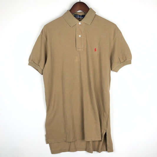 【中古品】POLO RALPH LAUREN ポロ・ラルフローレン 90’s POLO SHIRT S/S 90年代 ポロシャツ ショートスリーブ トップス 半袖 ハーフボタン 147-250928-ts-19-tei サイズ：M カラー：ベージュ 万代Net店