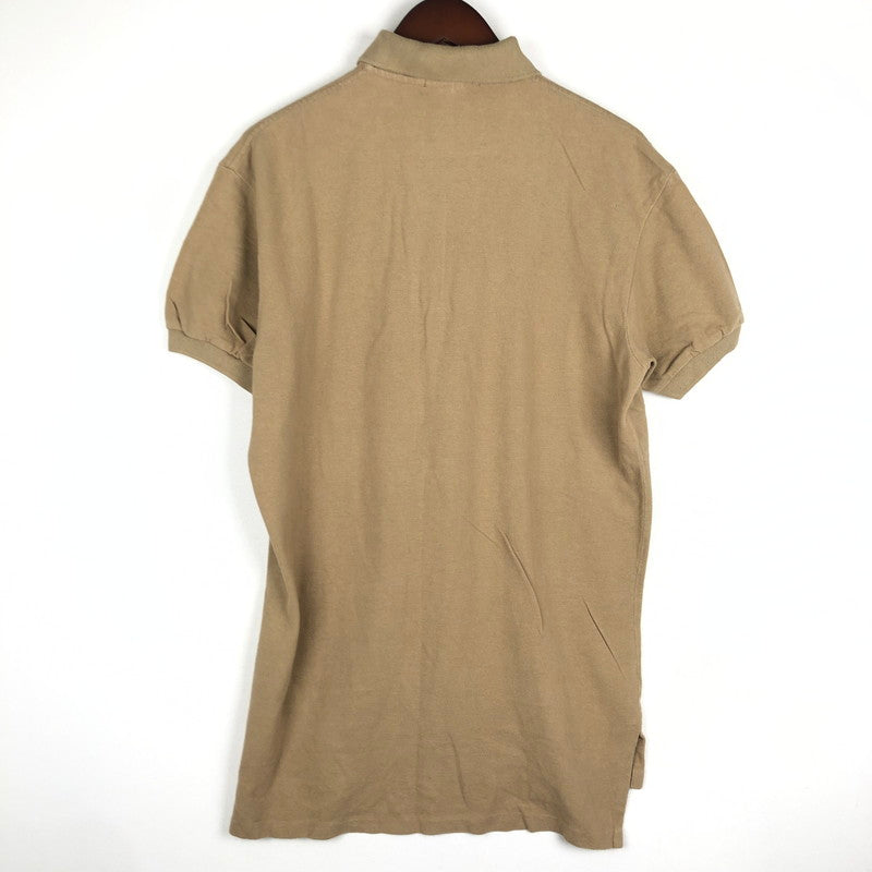 【中古品】POLO RALPH LAUREN ポロ・ラルフローレン 90’s POLO SHIRT S/S 90年代 ポロシャツ ショートスリーブ トップス 半袖 ハーフボタン 147-250928-ts-19-tei サイズ：M カラー：ベージュ 万代Net店