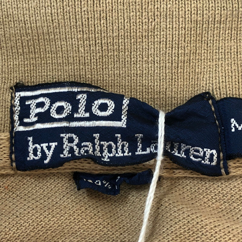 【中古品】POLO RALPH LAUREN ポロ・ラルフローレン 90’s POLO SHIRT S/S 90年代 ポロシャツ ショートスリーブ トップス 半袖 ハーフボタン 147-250928-ts-19-tei サイズ：M カラー：ベージュ 万代Net店