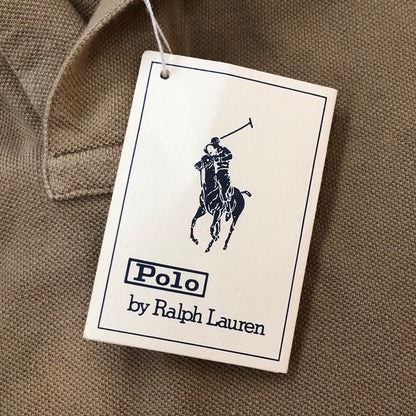 【中古品】POLO RALPH LAUREN ポロ・ラルフローレン 90’s POLO SHIRT S/S 90年代 ポロシャツ ショートスリーブ トップス 半袖 ハーフボタン 147-250928-ts-19-tei サイズ：M カラー：ベージュ 万代Net店
