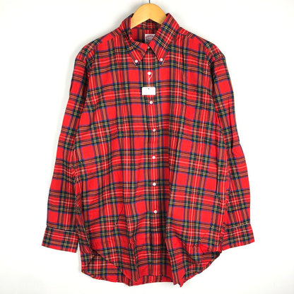【中古品】Brooks Brothers ブルックスブラザーズ 80’s FLANNEL SHIRT VINTAGE MADE IN USA 80年代 フランネル シャツ トップス 長袖 ヴィンテージ USA製 145-250928-ts-06-tei サイズ：16-R カラー：チェック 万代Net店