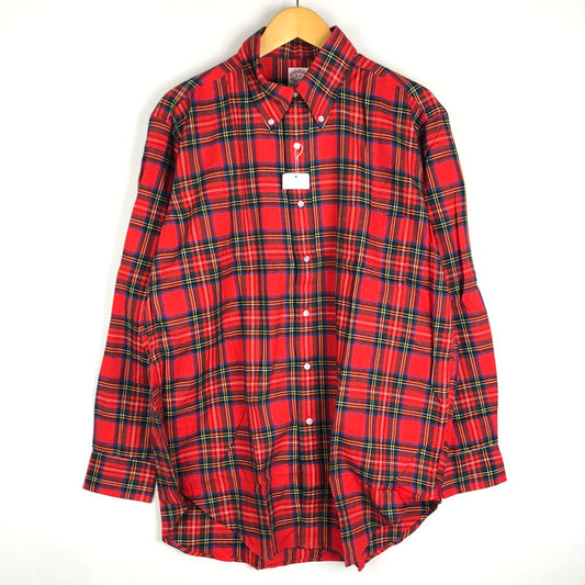 【中古品】Brooks Brothers ブルックスブラザーズ 80’s FLANNEL SHIRT VINTAGE MADE IN USA 80年代 フランネル シャツ トップス 長袖 ヴィンテージ USA製 145-250928-ts-06-tei サイズ：16-R カラー：チェック 万代Net店