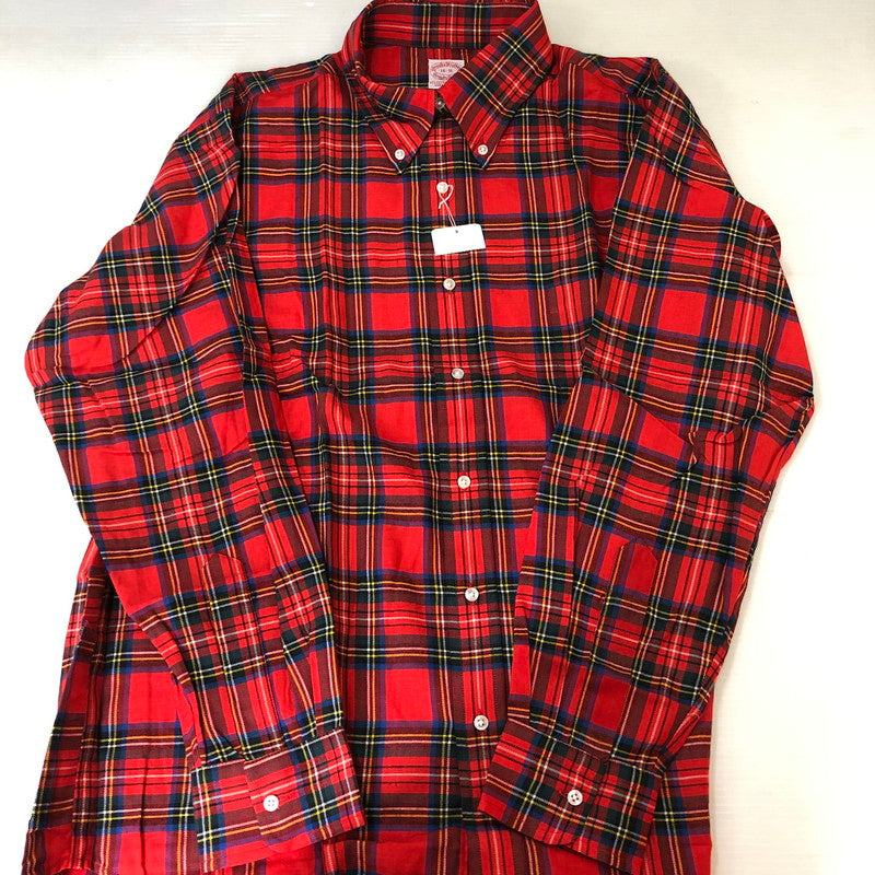 【中古品】Brooks Brothers ブルックスブラザーズ 80’s FLANNEL SHIRT VINTAGE MADE IN USA 80年代 フランネル シャツ トップス 長袖 ヴィンテージ USA製 145-250928-ts-06-tei サイズ：16-R カラー：チェック 万代Net店