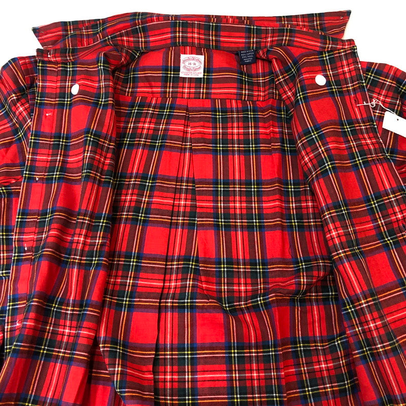 【中古品】Brooks Brothers ブルックスブラザーズ 80’s FLANNEL SHIRT VINTAGE MADE IN USA 80年代 フランネル シャツ トップス 長袖 ヴィンテージ USA製 145-250928-ts-06-tei サイズ：16-R カラー：チェック 万代Net店