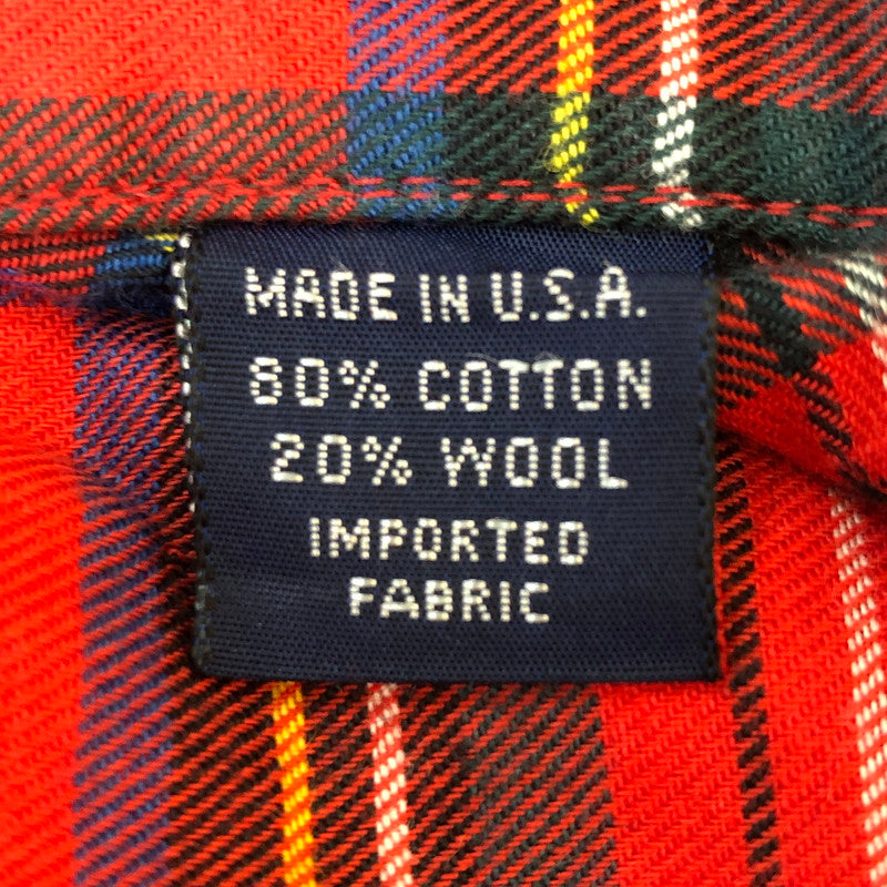 【中古品】Brooks Brothers ブルックスブラザーズ 80’s FLANNEL SHIRT VINTAGE MADE IN USA 80年代 フランネル シャツ トップス 長袖 ヴィンテージ USA製 145-250928-ts-06-tei サイズ：16-R カラー：チェック 万代Net店