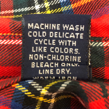 【中古品】Brooks Brothers ブルックスブラザーズ 80’s FLANNEL SHIRT VINTAGE MADE IN USA 80年代 フランネル シャツ トップス 長袖 ヴィンテージ USA製 145-250928-ts-06-tei サイズ：16-R カラー：チェック 万代Net店