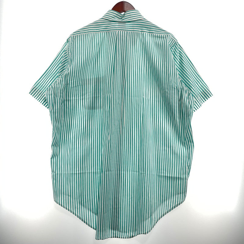 【中古品】【メンズ】 BROOKS BROTHERS ブルックスブラザーズ MAKERS BD STRIPE SS SHIRT メイカーズ ボタンダウン ストライプ ショートスリーブ シャツ 半袖 トップス 145-260828-yo-06-teih サイズ：16 1/2 カラー：ホワイト/ブルー 万代Net店